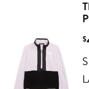 The North Face Kids' Lavender and Black Fleece Hoodie